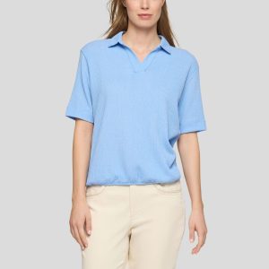 Rabe Plain Collar Top Blue. 56-118352