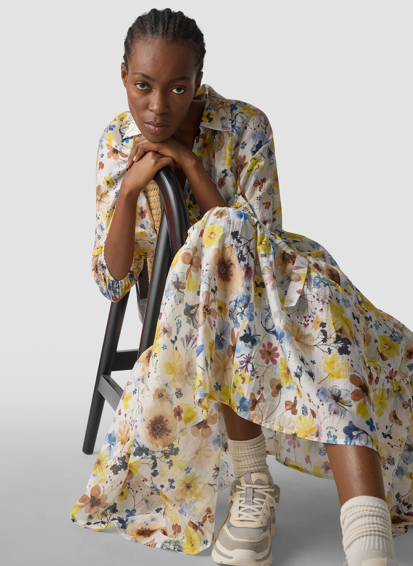 LMCT Long Floral Dress Lemon. 56-617160 - Image 6