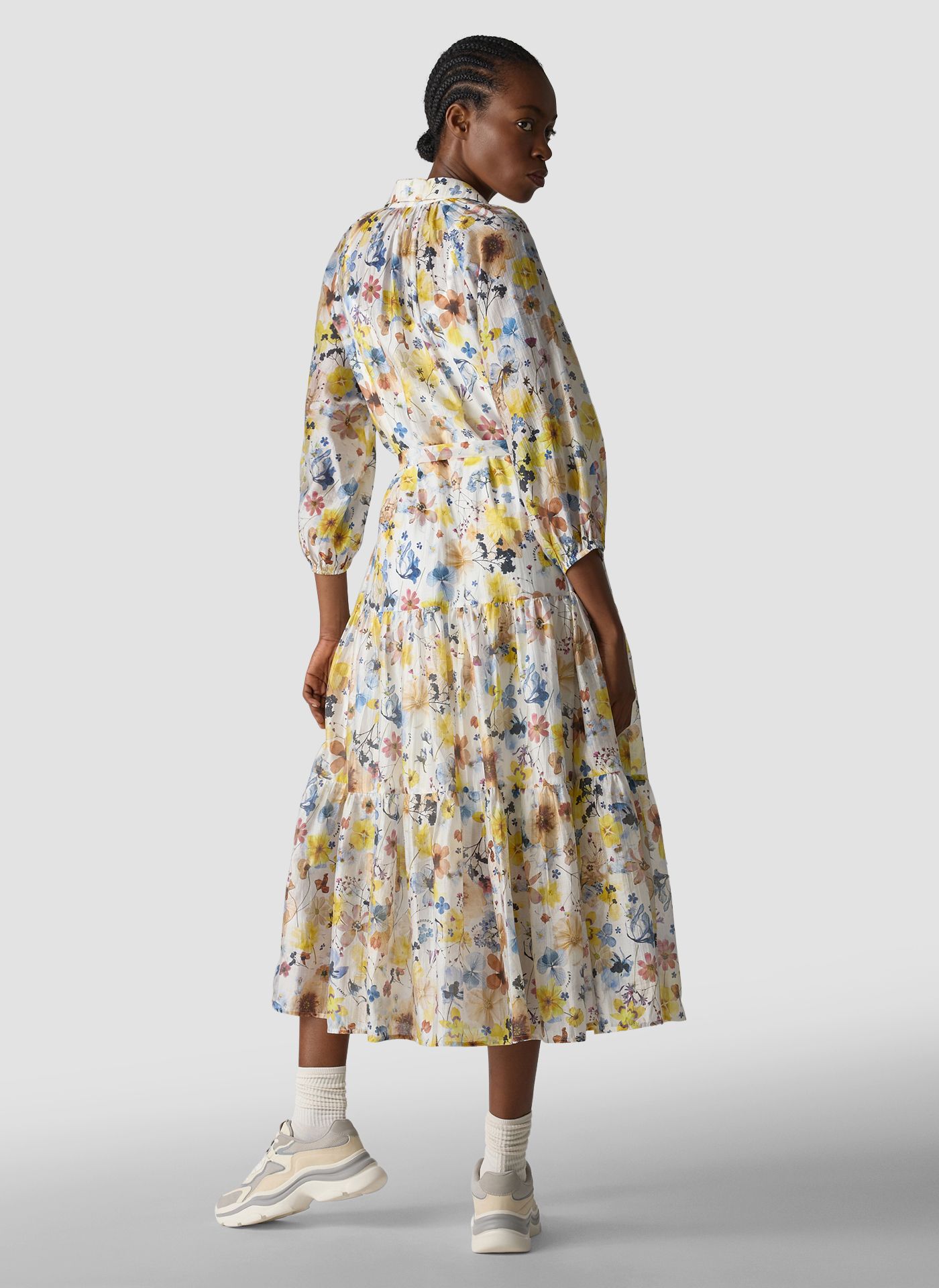 LMCT Long Floral Dress Lemon. 56-617160 - Image 2