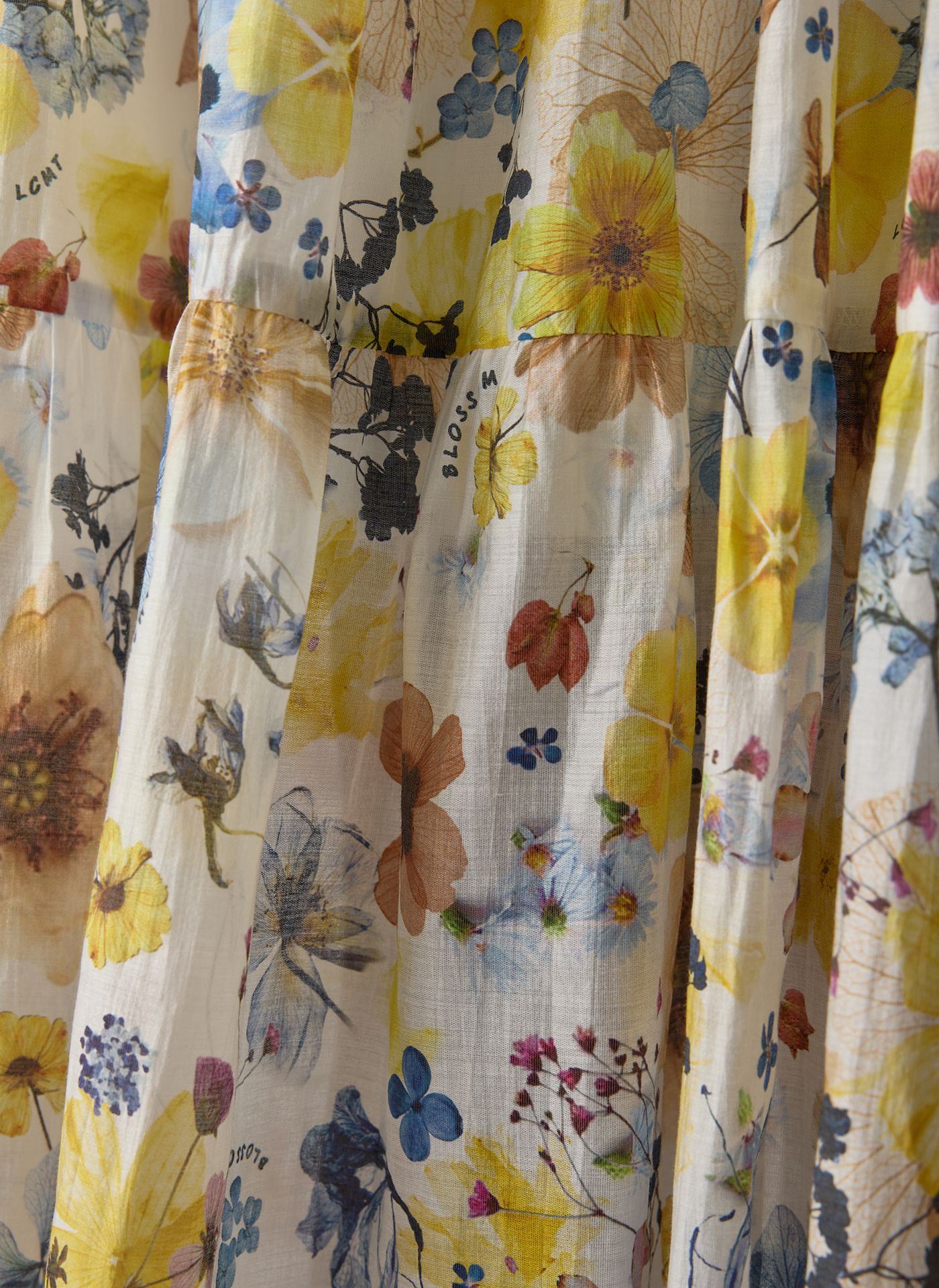 LMCT Long Floral Dress Lemon. 56-617160 - Image 5