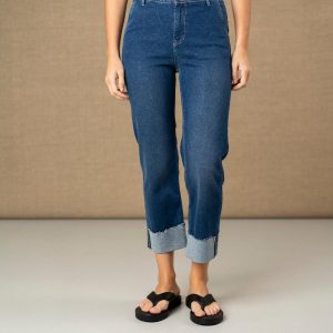 Hongo Stretch Turn Up Trousers Denim. 1W01 M100