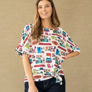 Hongo Tie Top Cream. Fao3 M036