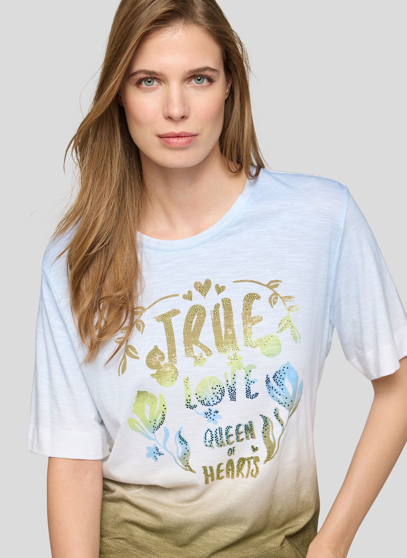 Rabe 2 Tone T-shirt Khaki. 56-122377 - Image 2