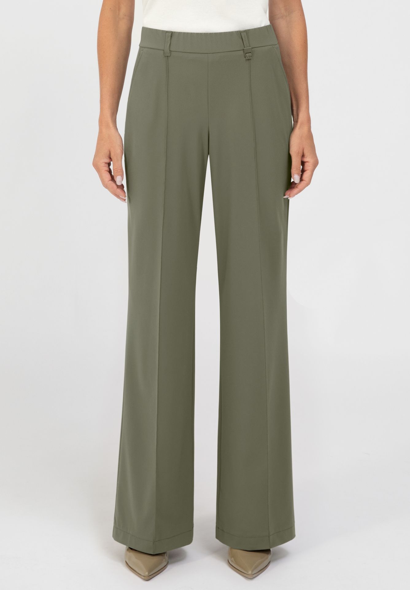 Bianca Parigi Stretch Trousers Olive. 70042