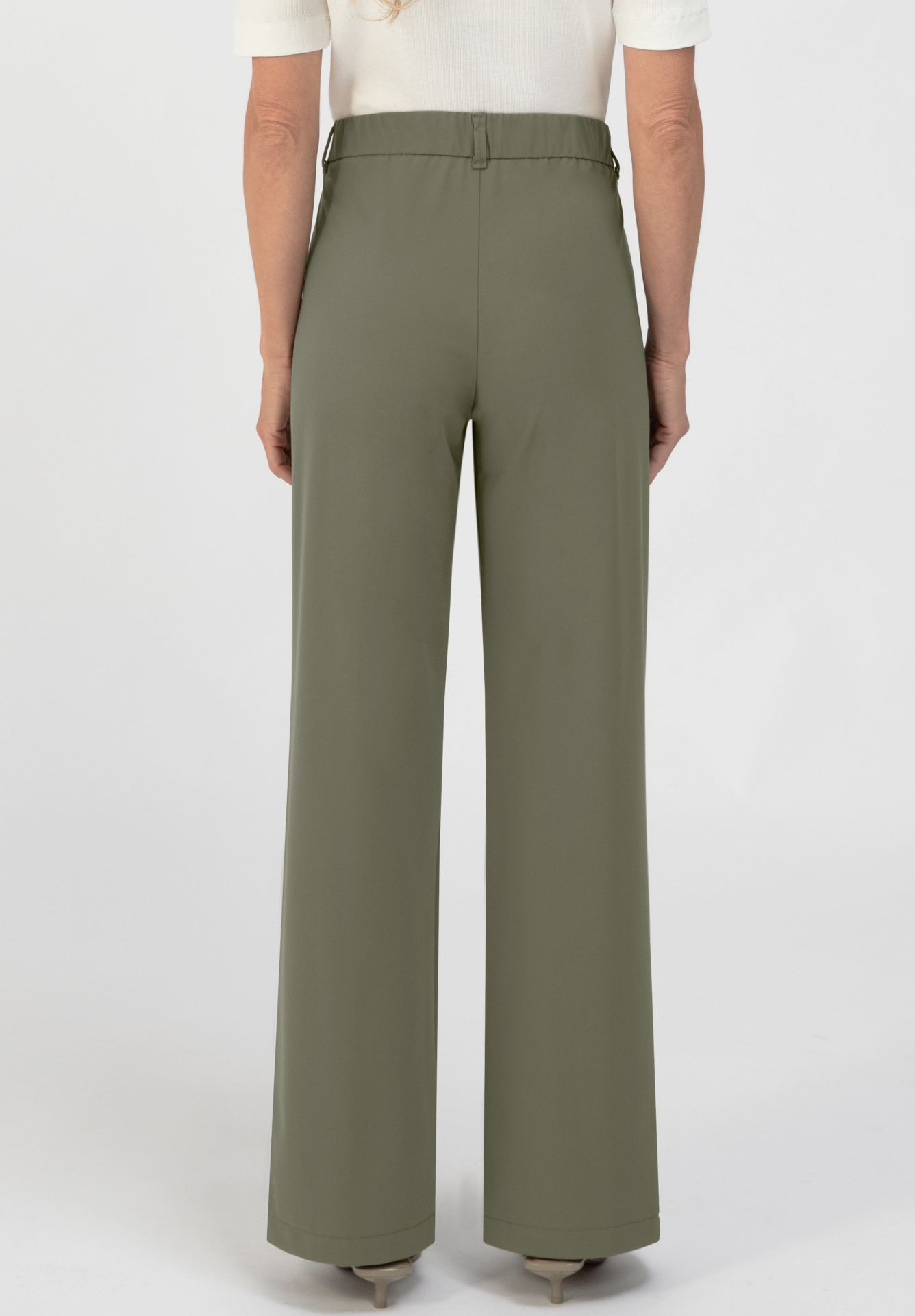 Bianca Parigi Stretch Trousers Olive. 70042 - Image 3