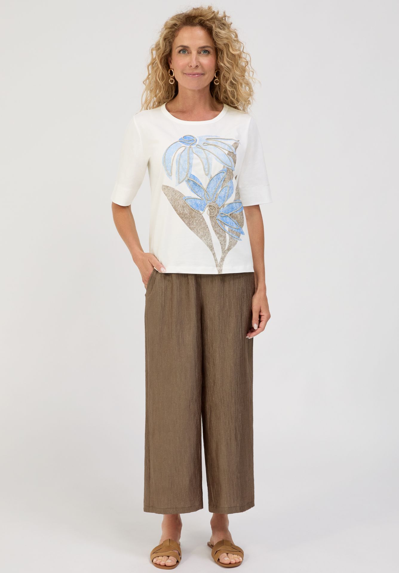 Bianca Dinia Flower Top Cream. 76055