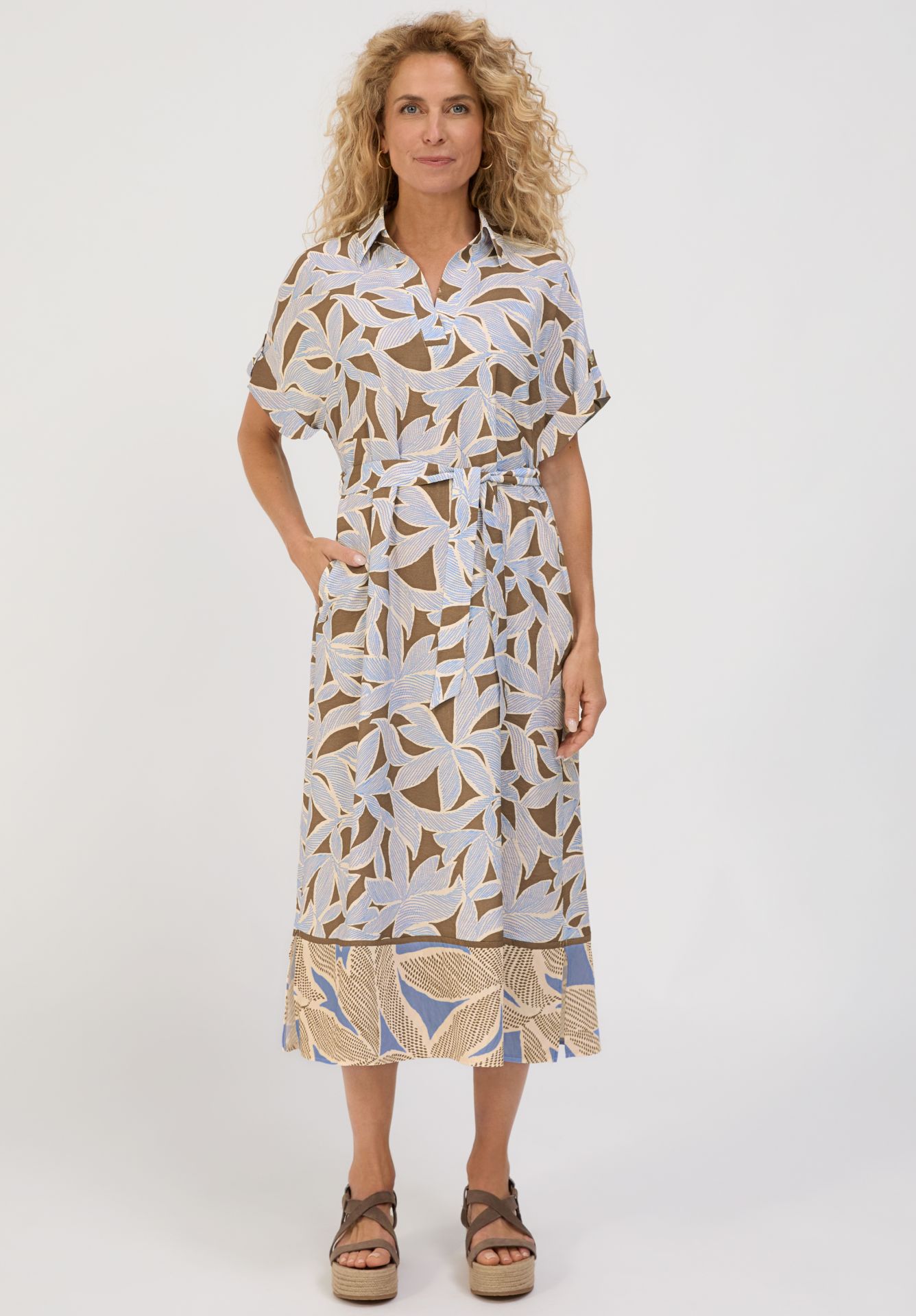 Bianca Selma Print Dress Blue. 77004 - Image 2