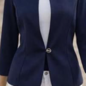 Yew 1 Button Jacket Navy.        1207/Nvy