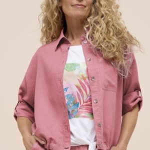 Bianca Alice Linen Jacket Pink.              75127