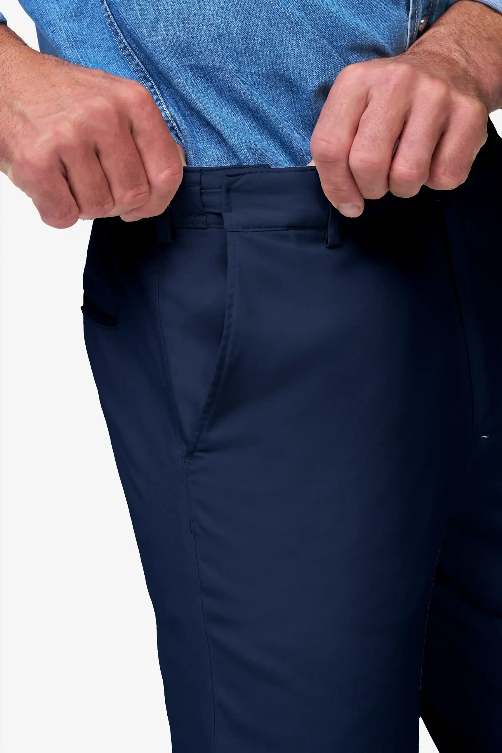 Meyer Oslo Flex Chinos 1-5074/19 Navy - Image 2