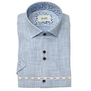 Icon Short Sleeve Shirt Blue. Icn113/Blu