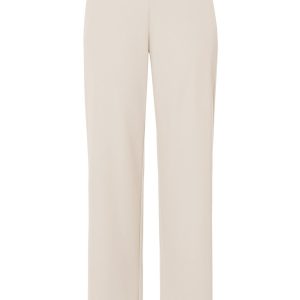 Frank Walder Pull On Stretch Trousers Cream.       715615/Crm