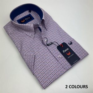 Zazzi Print S/S Shirt Berry.      9730/Ber