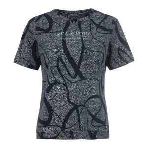 Sequesto Print T-Shirt Navy.          6180-505779