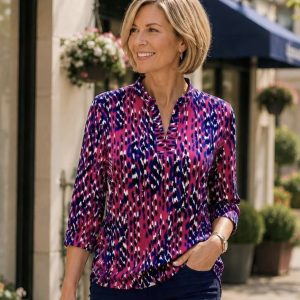 Yew Elastic Bottom Top Cerise.         4027/Cer