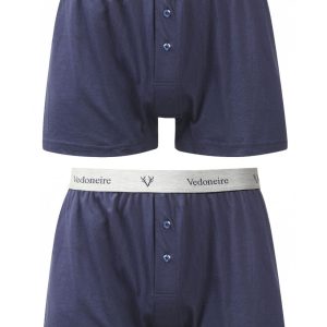 Vedoneire 2 PK Plain Jersey Boxer Navy. Vdn2247/Nvy