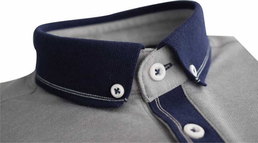 Tom Penn Melange Polo Grey. Tpp981/Gry - Image 2