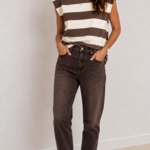 Stripe Top Cream.       21212/Crm