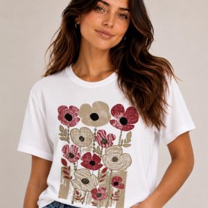 Print T-Shirt Red.      252/Red
