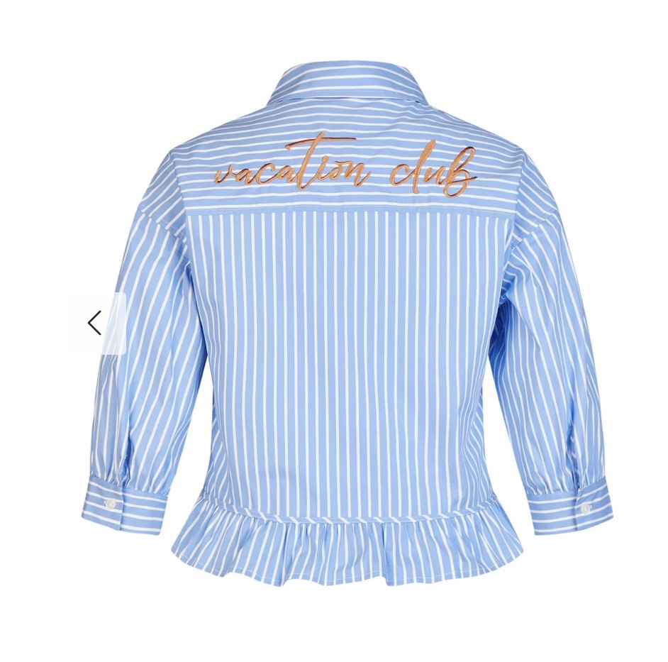 LMCT Frill Bottom Shirt Blue. 56-621107 - Image 2