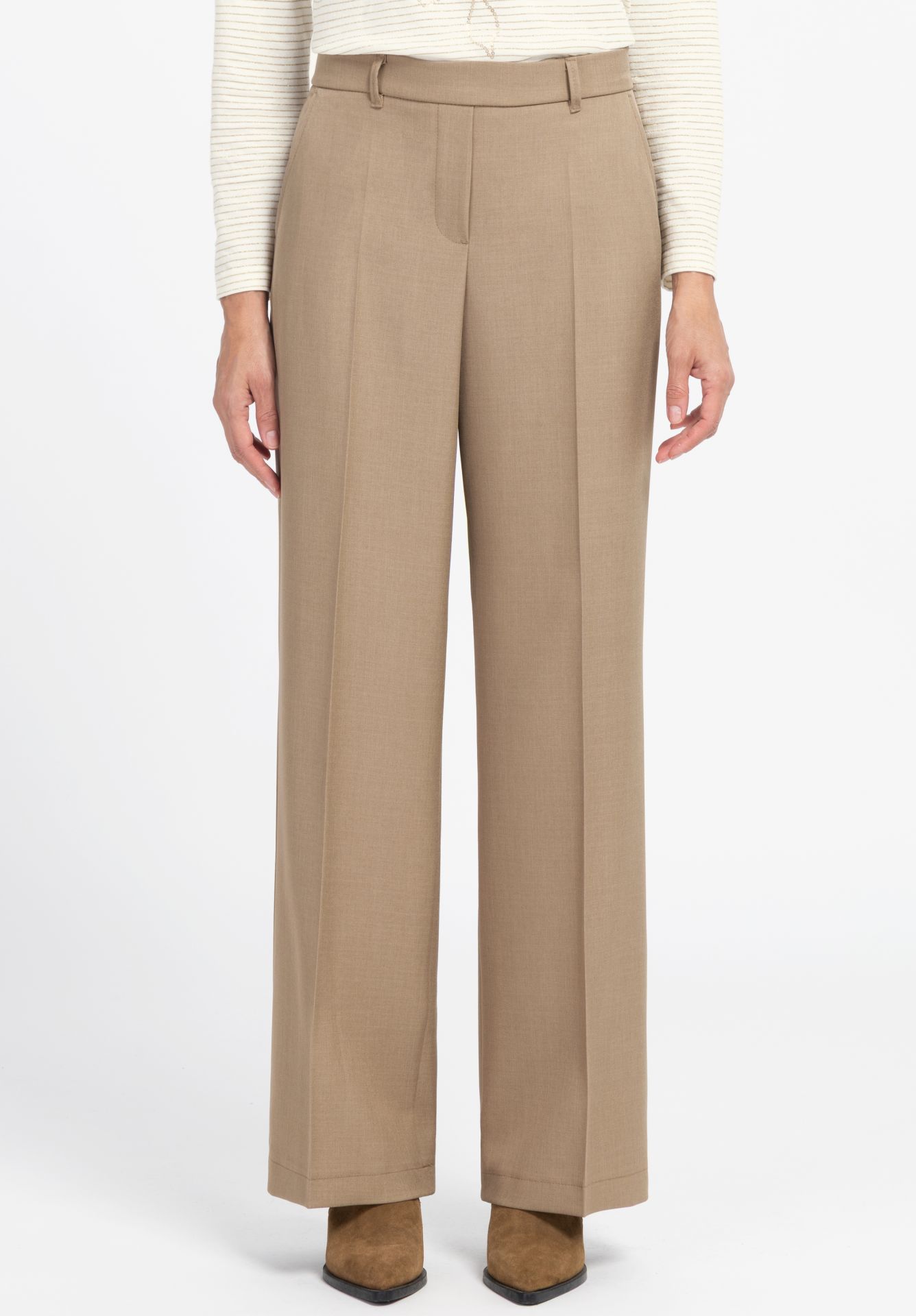 Bianca Parigi Wide Leg Trousers Camel. 80017