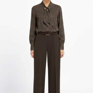 Bianca Parigi Plazzo Pants Chocolate. 80029