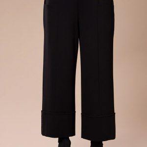 Peruzzi Turn Up Trouser Black. W26144l