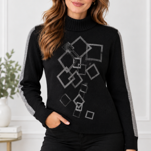 Alison Sheri High Neck Diamante Jpr Black.    A48402