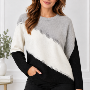 Alison Sheri Diamante Jumper Grey.     A48400