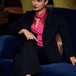 Peruzzi Cocktail Jacket Black.          W26216