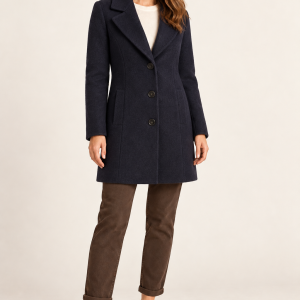 Civas Evina Boiled Wool Coat Navy      06818/Nvy