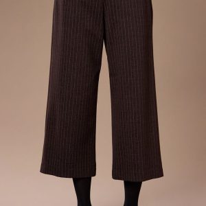 Peruzzi Jacquard Print Trouser Brown. W26153