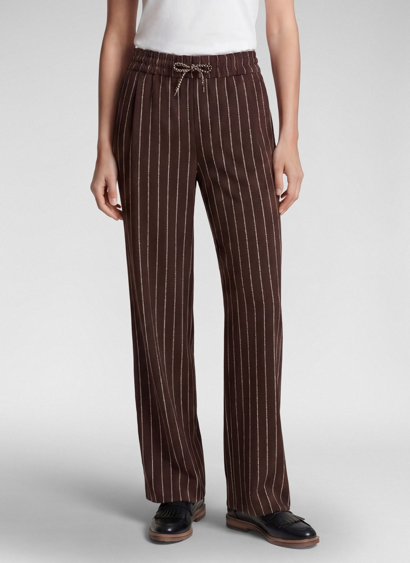 Rabe Palazzo wide Leg Trouser Brown. 57-111450 - Image 3