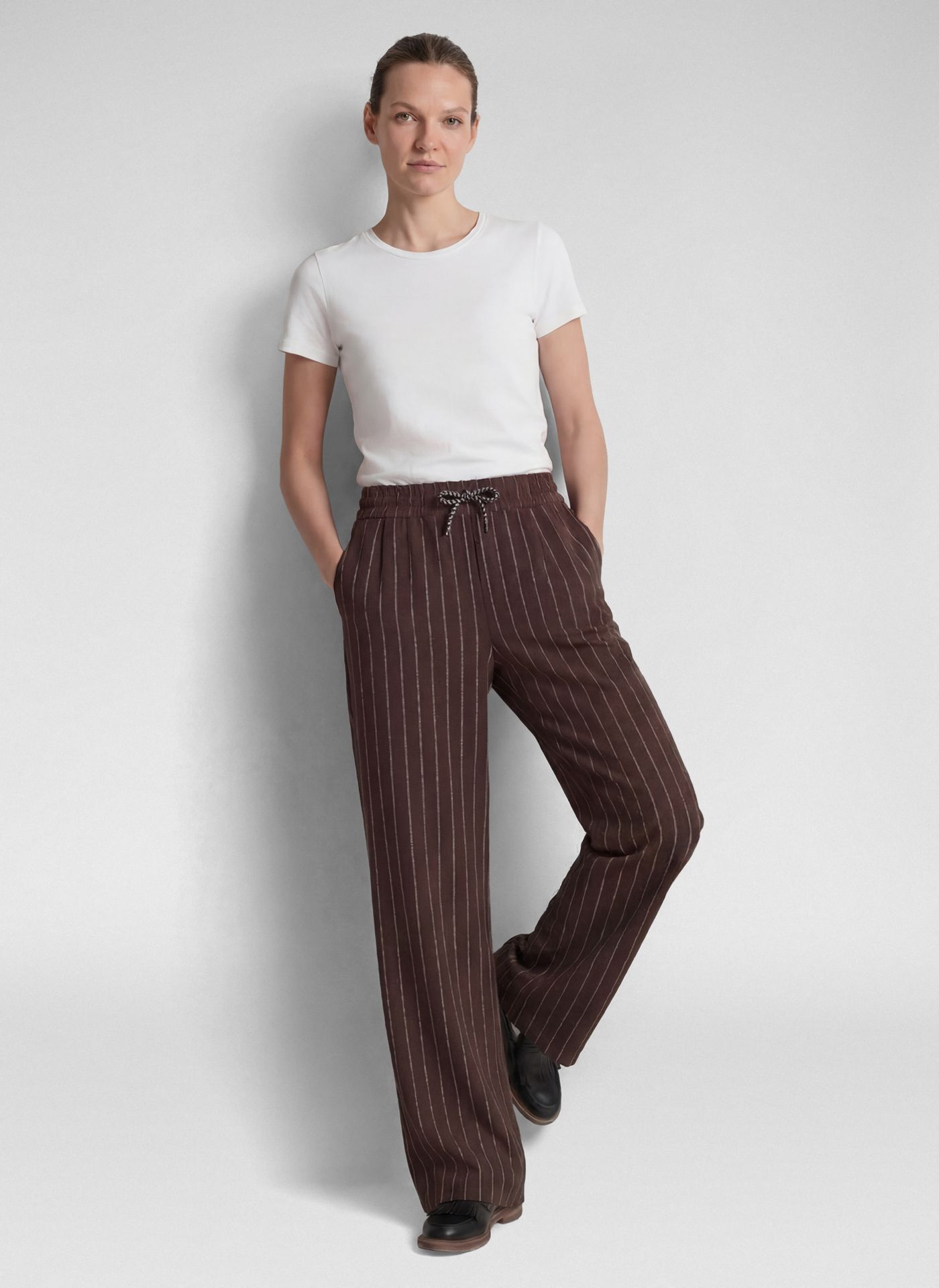 Rabe Palazzo wide Leg Trouser Brown. 57-111450