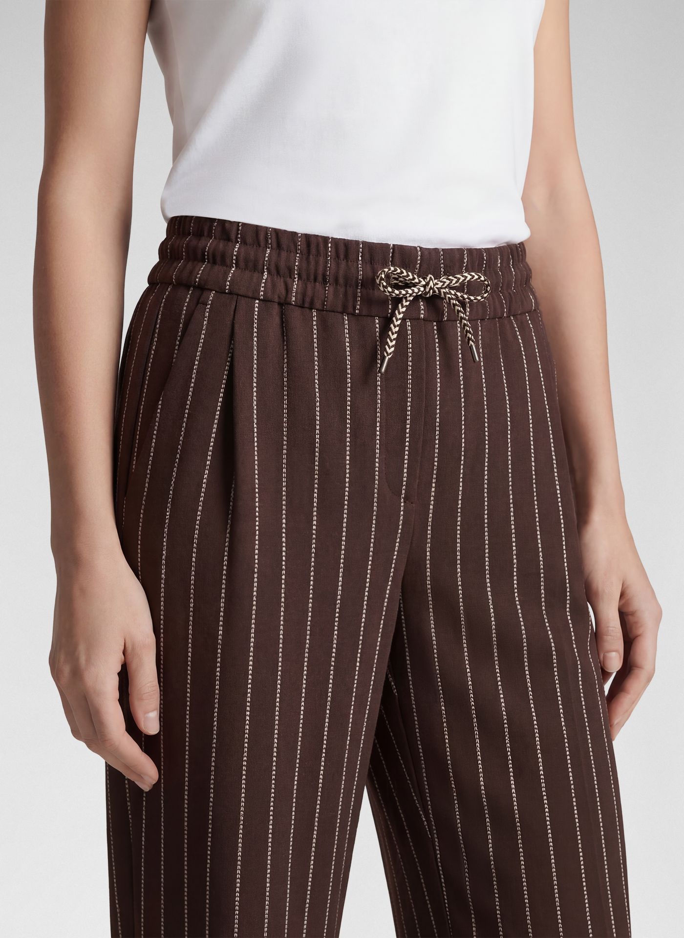 Rabe Palazzo wide Leg Trouser Brown. 57-111450 - Image 2