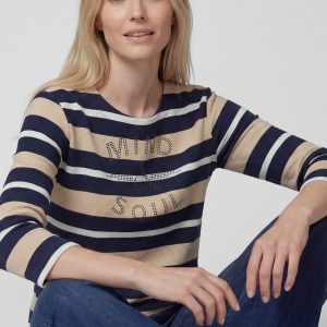 Rabe Stripe Top Navy.      57-113367