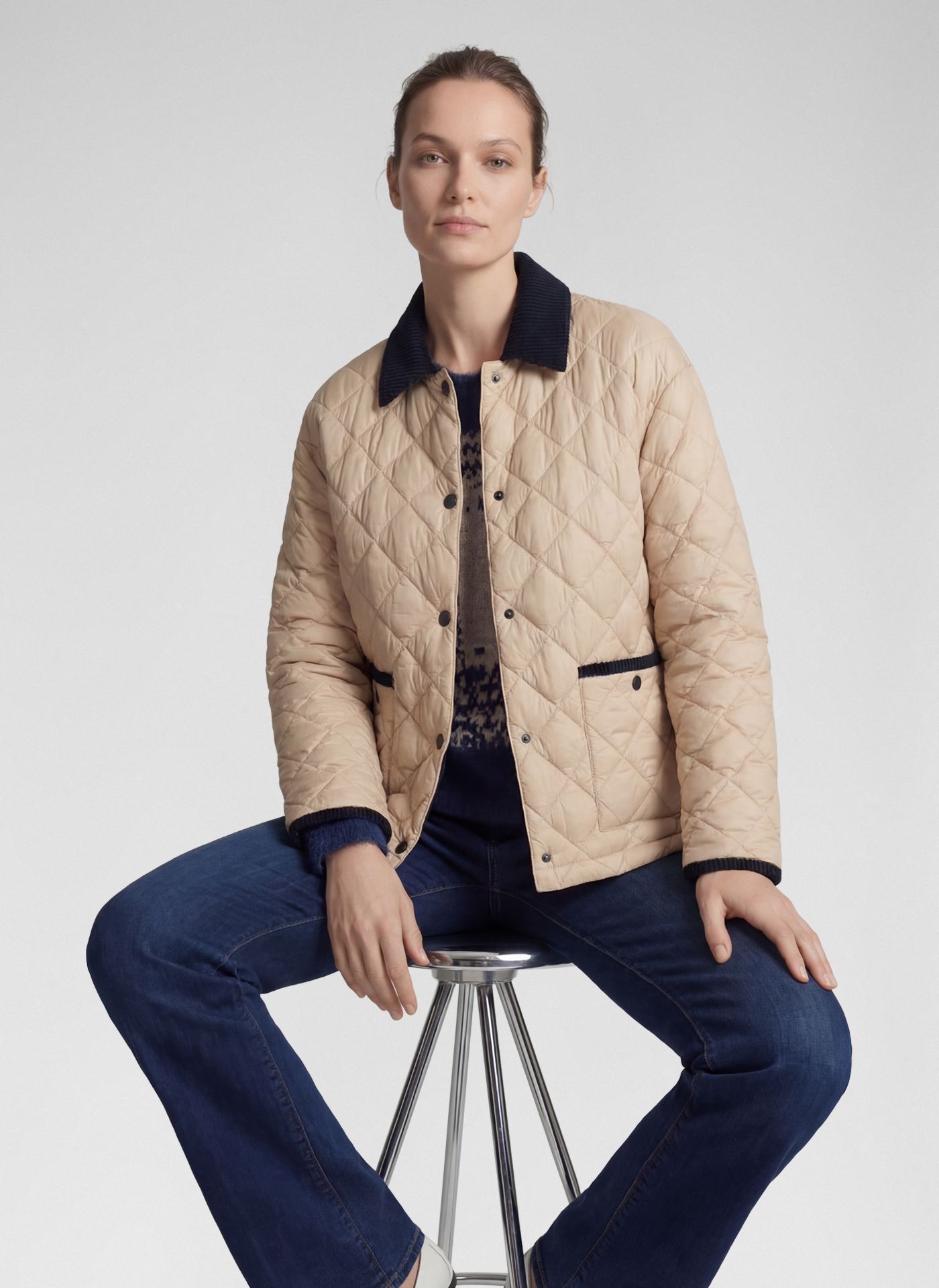 Rabe Quilted Jacket Cream. 57-113821