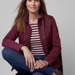 Rabe Quilted Jacket Burgundy.        57-114820