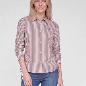Rabe Stripe Blouse Tan.    57-121103