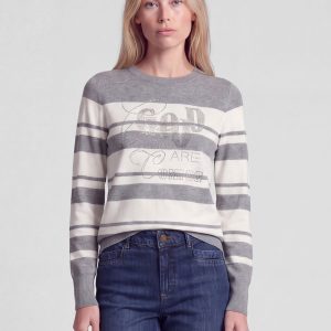 Rabe Stripe Jumper Grey.     57-121620