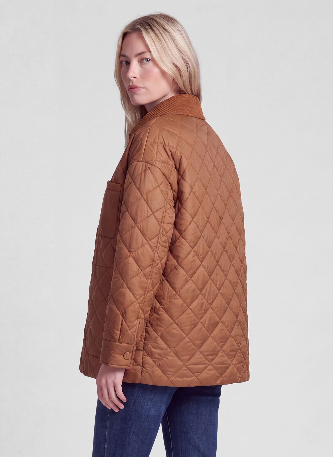 Rabe Quilted Jacket Tan. 57-121821 - Image 4