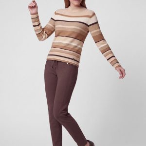 Rabe Stripe Jumper Beige.       57-122623