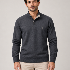 Tom Penn 3 Button Knit Indigo. Tp084k/Ind
