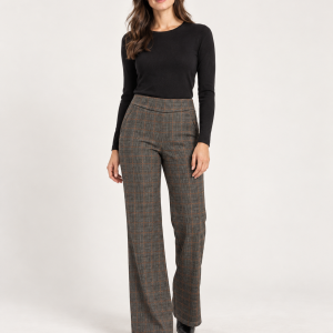 MXO E/W Check Trousers Brown.       58911