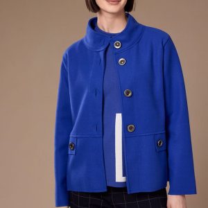 Peruzzi Reefer Jacket Royal.     W26163