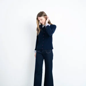 Hongo Wide Leg jeans Dark Stone.    1A04