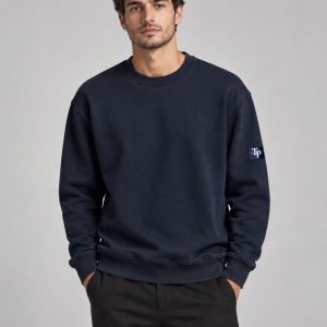 Tom Penn R/N Sweatshirt Navy. Tpsw027/Nvy