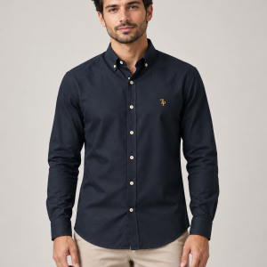 Tom Penn Oxford Shirt Navy. Tp330/Nvy