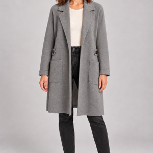 Marinello Plain Long Cardigan Silver          55225/Sil