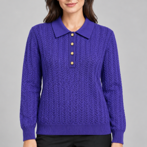 Castle Chevron Design Jumper Purple.    Sv389